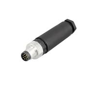 5/10PCS M8 3/4/5/6/8Pins Sensor Connector Non-Welding Waterproof IP68 Straight Male&Female Plug Screw Threaded Coupling 3 4 Pin(M8-Male 8Pin,10 PCS)