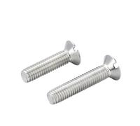 5/10pcs Metric Threaded Slotted Flat Countersunk Head Machine Screw Bolt M1.6 M2 .5 M3 M4 M5 M6 M8 304 Stainless Steel(8mm,M1.6 x10pcs)