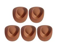 5 / 10PCS Miniature Dolls Hat Tiny Toy Party Cowgirl Cowboy for Western for Decors Cowboy for for Decorating Miniature Dolls Tiny Toy Party