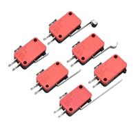 5/10pcs On Off Momentary Switch 1NO1NC Roller Lever V-15 V-151 V-152 V-153 V-154 V-155 V-156-1C25(V-15-1C25,5pcs)