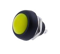 5/10pcs PBS 33B Mini Samll Plastic Push Button Round Head ON OFF Momentary Switch 2 Pin 12mm Waterproof Power Reset Non-locking(Yellow,10PCS)