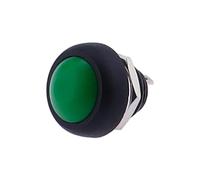 5/10pcs PBS 33B Mini Samll Plastic Push Button Round Head ON OFF Momentary Switch 2 Pin 12mm Waterproof Power Reset Non-locking(Green,10PCS)