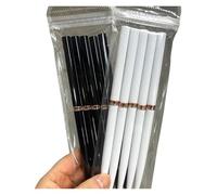 5/10pcs Pink/Black Nail Art Liner/Painting Brushes Ultra-thin Line Drawing Tool 4/8/12/20/25mm Professional Nail Liners Pen Tool(Black-white(10pcs))