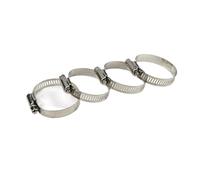 5/10pcs Pipe Clamps Stainless Steel Hose Clips Diameter 8mm ~ 120mm Car Fuel Hose Pipe Clamps Worm Drive Durable Clip Fixed Tool(90-110mm x 5pcs)