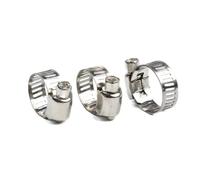 5/10pcs Pipe Clamps Stainless Steel Hose Clips Fuel Worm Drive Durable Anti-Oxidation 8-32mm(8-12mm 5PCS)
