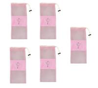 5 / 10pcs Portable Net Drawstring Bag Shoe Pouches for Dance Shoes Breathable Easy Access Closure Storage Solution for Shoe Travel Dance Shoe Organizers