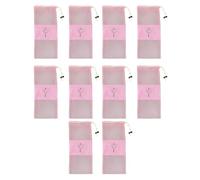 5 / 10pcs Portable Net Drawstring Bag Shoe Pouches for Dance Shoes Breathable Easy Access Closure Storage Solution for Shoe Travel Dance Shoe Organizers