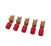 5/10Pcs PS-22F03 A03 Right Angle PCB Latching Push Button Switch Right Angle Double Pole 6 Pin Self-locking Key Power Switches IDGTTLDF(5Pcs)