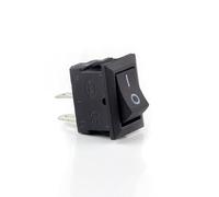 5/10Pcs Push Button Switch 10x15mm SPST 2Pin 3A 250V KCD11 Snap-in On/Off Rocker Switch 10MM*15MM Black Red And White (Color : Black, Size : 10pcs)