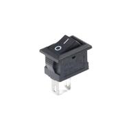 5/10Pcs Push Button Switch 10x15mm SPST 2Pin 3A 250V KCD11 Snap-in on/Off Rocker Switch 10MM*15MM Black Red and White(Black,10pcs)