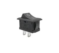 5/10Pcs Rocker Switches 2 Pin Ship Type Switch 15 * 21mm 6A 250V 10A 125V AC Power KCD101 KCD-101 Black IDGTTLDF(10Pcs)