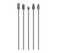 5 / 10Pcs Rotary File Burr Industrial Alloy Files Cylindrical Grinding Head Professional Metalworking Tool Burr Set