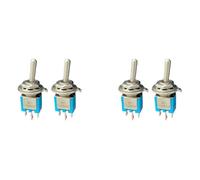 5/10pcs SMTS-102 Light Blue Sub-Miniature Toggle Switch ON-ON 3-Pins 3A 125VAC 1.5A Amps 250VAC(10PCS)