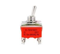 5/10pcs SPST 15A 250V 2 4 6 PIN Terminal ON OFF Toggle Switch Self-locking Reset Rocker Toggle Slide Switch KN-1322 IDGTTLDF(KN-1221,10PCS)