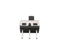 5/10Pcs SS12D10 /SS12D06 Straight/Right Angle 3 Pin Toggle Switch 1P2T Handle High 5mm Spacing Slide Toggle Switches IDGTTLDF(Straight,10Pcs)