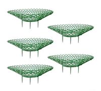 5/10PCS Strawberry Supports, Plant Support with 3 Sturdy Support Feet Growing Racks Frame Suitable for Vegetables, Gardens, Orchards (Green S 5pcs)