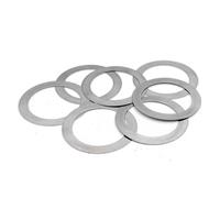5/10pcs Thickness 0.3mm Stainless Steel Flat Washer Ultra Thin Gasket M22-M50 Thin Shim(45x55x0.3 (5Pcs))