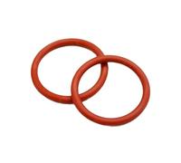 5/10PCS VMQ Round Seal Gasket Red Silicone O-Rings, High Temperature Resistance Ring Gaskets(OD 35mm (10PCS),Thick4mm)