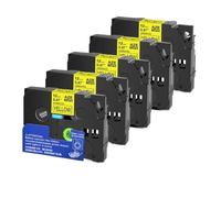 5/10PK 231 12mm Label Tape Compatible With Tze-231 Tze231 221 241 335 For Use With PTH110 Label Printer(Black on Yellow-5PK)