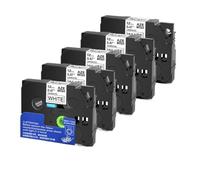 5/10PK 231 12mm Label Tape Compatible With Tze-231 Tze231 221 241 335 For Use With PTH110 Label Printer(Black on White-5PK)