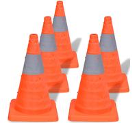 5/10x Pop-up Traffic Cones Traffic Warning Parking Road Guard vidaXL