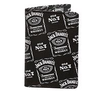 5.11 Jack Daniels Logos Wallet, Unisex, Black Leather, Tri Fold, 3 Compartments, Officially Licensed, Metal Gift Tin