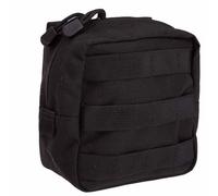5.11 Tactical Molle Pouch, 6" x 6" Storage Accessory for Bags, Backpacks & Duffels, Black, Style 58713ABR
