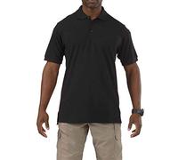 5.11 Tactical Utility Short Sleeve Polo Shirt, Wrinkle Resistant Poly-Cotton, Style 41227 Black