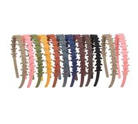 5/12 Pieces Matte Headbands For Girls Women Unique Hair Decors Star Hairbands Comfortable Hair Accessories