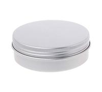 5-120ml Empty Aluminium Cosmetic Pot Jar Silver Tin Container Round Box With Lid Organizer For Bedroom Small