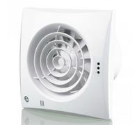 5" 125mm Blauberg Calm Low Noise Energy Efficient Bathroom Utility Room Extractor Fan White - Pir Detector - Calm 125 Ir