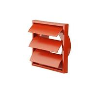 5" 125mm Extractor Fan Duct Pipe Terracotta Gravity Grille Ventilation