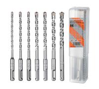 5-12mm SDS Plus Rotary Hammer Drill Bit Set, 7Pcs SDS Masonry Drill Bit Set