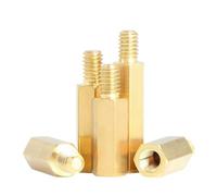 5/15pcs Brass Male Female Motherboard Standoff M2.5 M3 M4 Thread 6mm Threaded PCB Column Spacer Screw(27mm (5pcs),M3(thread 6mm))