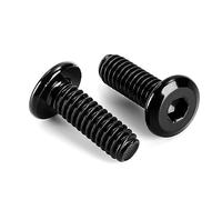 5/16-18 x 3/4" Flat Head Hex Socket Cap Screws Bolts, Stainless Steel 18-8 Black Finish, Fully Threaded, 10 PCS