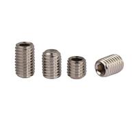 5/16-24x1/4"~2" UNF Thread SUS304 Stainless Steel Hexagon Socket Set Screws With Cup Point Headless Screws(3/8")