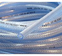 5/16" (8mm) ID 15 Ft High Pressure Braided PVC Tubing Clear Hose Braid Reinforced Made in Korea