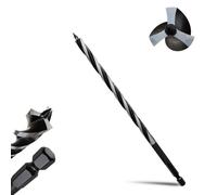 5/16"×9" Premium Tri-Flute Auger Drill Bit - Hex Shank Wood Boring Bit for Fast & Clean Drilling in Hard/Soft Wood, Stump, Plastic, Drywall | Professional-Grade, Self-Centering