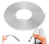 5/16" Aluminum Fuel Line Tubing, 16Ft Roll 3003 Alloy Rigid Metal Pipe, 0.035" Wall Thickness Flexible Tube for Cars, Trucks Hydraulic Brake, Transmission & Fuel Systems