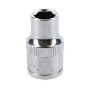5/16" Imperial 6 Point 3/8" Drive Shallow Socket SAE AF Chrome Vanadium Steel