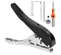 5/16 Inch 8Mm Single Hole Puncher for Tags and Plastic Cardboard Metal Zinc Alloy with Heat Treatment Multi-Layer 15-20 Sheets Capacity for Office School Crafting Use