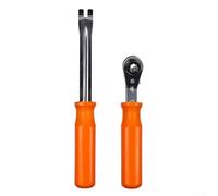 5/16 Inch Double Square Ratchet Spanner For Heavy Duty Truck Air Brake System Automatic Slack Adjuster Release Tool With Orange Ergonomic Handle And Reversible Head For Lorry Trailer Maintenance Kit