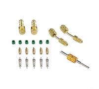 5/16 to 1/4 for mini Split Adapter R410A Brass Quick Coupler for HVAC System Air Conditioning Connector with Valve Core Tool