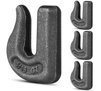 5/16'' Weld On Grab Chain Hook, 4 Pack G70 Clevis Grab Chain Hooks for Trailer Truck, Rigging, Car, Tractors Loader Bucket-Working Load Limit: 4700 lbs