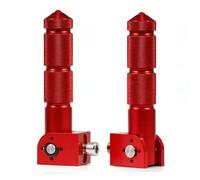5/16IN Thread CNC Universal Pedals Folded Footrest Footpeg For Motorcycles Bicycles Electric Vehicles Mopeds Karts Motorbike Foot Pegs(Red)