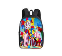 (5, 17 inch Backpack) The Amazing Digital Circus Single Layer Backpack for Primary School Students