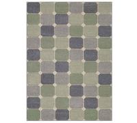 (5. 172G Box - Green, 200 x 285 cm) Modern Geometric Floral Abstract Area Rugs Check Multi Coloured Non Slip Runner