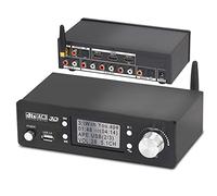 5.1CH Audio Converter Decoder, DAC DTS AC3 FLAC APE 4K 60Hz HDMI 2 in 1 Out Extractor HD Dolby Atmos U-Disk HDMI Bluetooth 5.0 Fiber Optic ARC Coaxial Cable Digital Analog Audio Video System