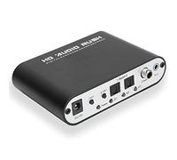 5.1CH DTS Converter AC-3 Audio Decoder Digital Optical Coax to Analog Audio for Home/Concert Hall/Cinema, Supports PC/HD Players