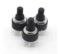 【5-1PCS】1/2 Pole 3/4 /5/6 /8 Position SR16 16mm Rotary Band Switch 16mm Shaft DC60V 0.3A 15mm Shaft Flower Axis Round Switch(2 Pole 3,4PCS)